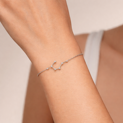 CANCER STERLING SILVER ZODIAC BRACELET