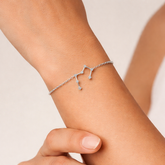TAURUS STERLING SILVER ZODIAC BRACELET