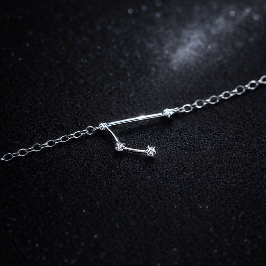 ARIES STERLING SILVER ZODIAC BRACELET