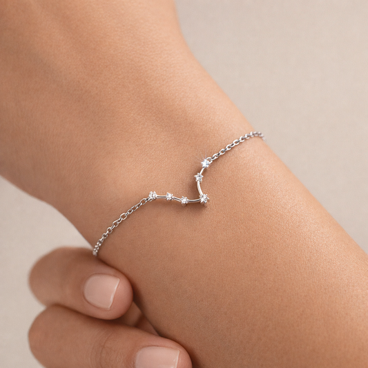 PISCES STERLING SILVER ZODIAC BRACELET