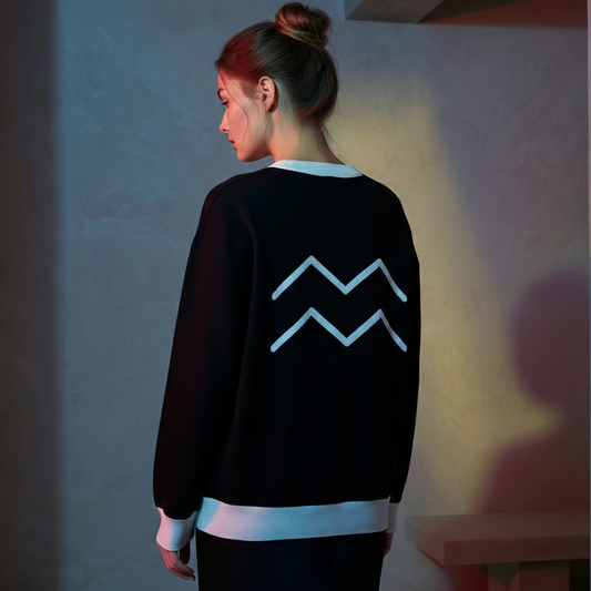 AQUARIUS UNISEX  KNITTED SWEATER
