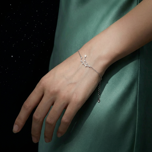 CAPRICORN STERLING SILVER ZODIAC BRACELET