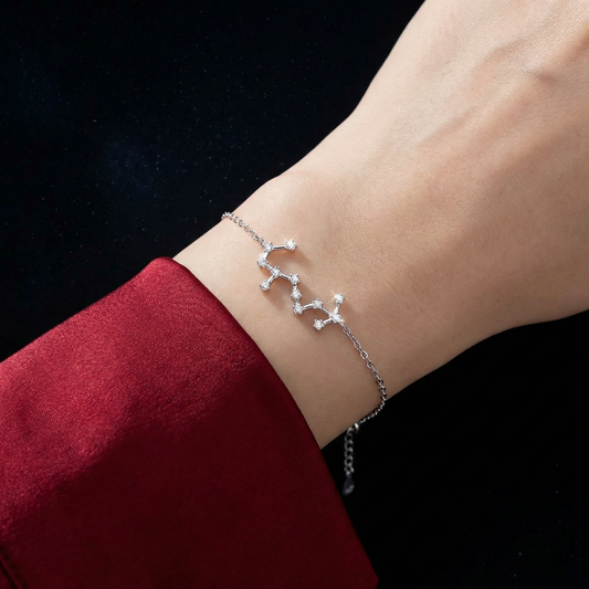 SCORPIO STERLING SILVER ZODIAC BRACELET